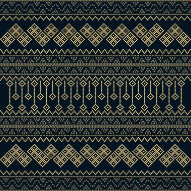 Noktalı kusursuz geometrik süslemeli vektör deseni. Soyut arkaplan motifleri. Yaratıcı tasarım kumaş deseni. kabile etnik düz tasarımı. Kumaş izi