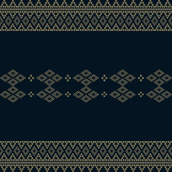 Nahtlose Geometrische Ornamentale Vektormuster Mit Punkten Goldfarbe Abstraktes Hintergrundmotiv Ulos — Stockvektor