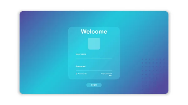 Einfache Login Page Template Design Für Website Handy Computer Anwendung — Stockvektor