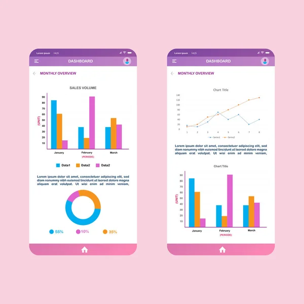 Éléments Infographiques Mobiles Modèle Conception Vectorielle Visualisation Données Peut Être — Image vectorielle