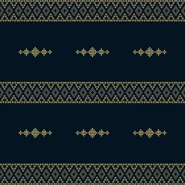 Seamless Geometric Background Motif Ulos Batak Sem Costura Tradicional Têxtil — Vetor de Stock