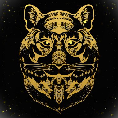 Etnik desenli hayvan kafa