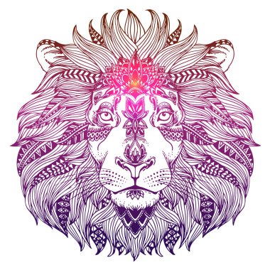 zentangle hayvan kafa