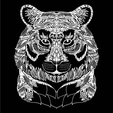 zentangle hayvan kafa