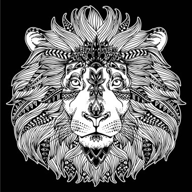 zentangle hayvan kafa
