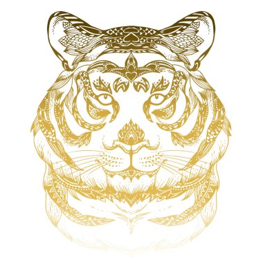 zentangle hayvan kafa