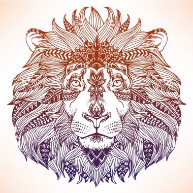 zentangle hayvan kafa