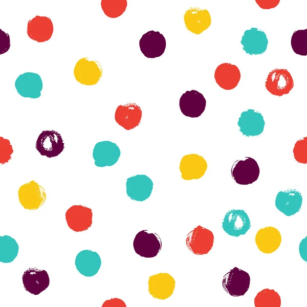 Colorful dots seamless background — Stock Vector