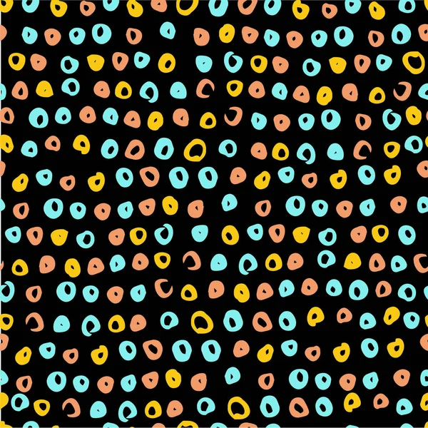 Färgglada prickar sömlös bakgrund — Stock vektor
