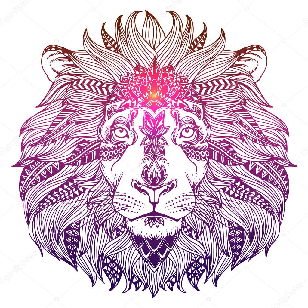 Zentangle animal head — Stock Vector © mazeina #129335170