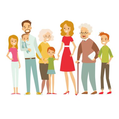 Büyük ailenin bir arada 