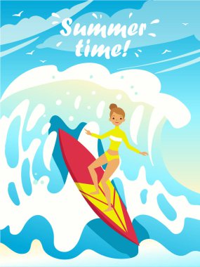 mutlu bir kadın tatil