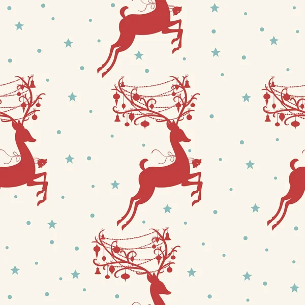 크리스마스 엽서에 실루엣 패턴의 일러스트 디자인 — 스톡 벡터