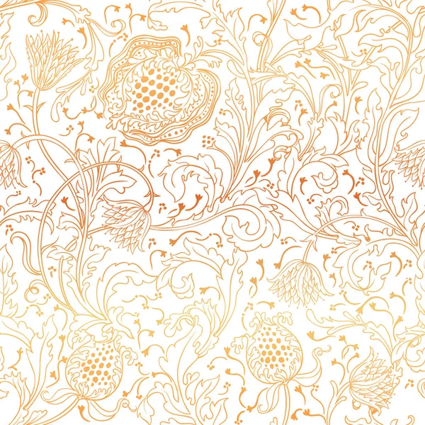 Vektor Illustration Design Von Afrikanischen Floralen Nahtlosen Muster Für Grußkarte — Stockvektor