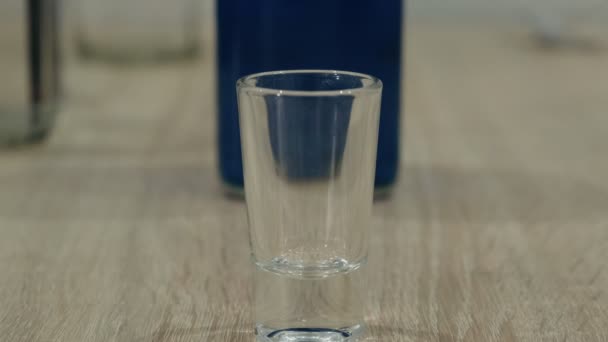 Crema Viene Versata Una Pila Fare Cocktail Alcolico — Video Stock