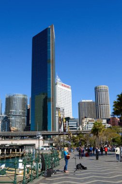 Circular Quay yakınlarındaki Sydney gökyüzü manzarası
