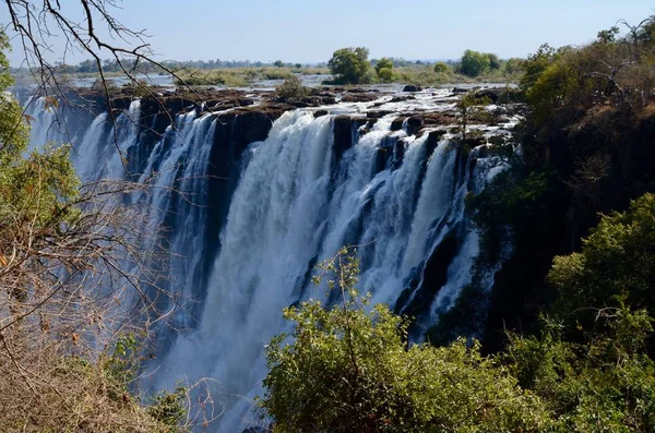 View Victoria Falls Zambia Africa — Stock Photo, Image