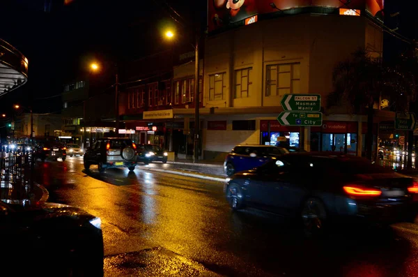 Kilátás Forgalom Folyik Sydney Külvárosában Varjúfészek — Stock Fotó