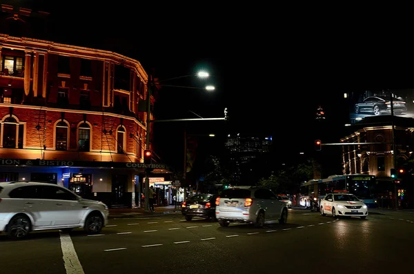 Veduta Del Traffico Che Muove Piazza Taylor Sydney — Foto Stock