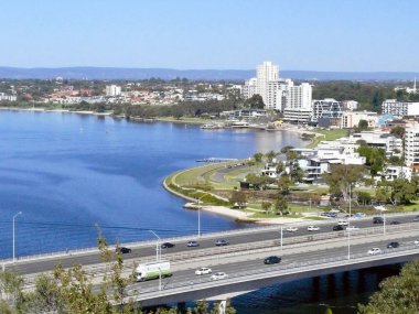 A view of the city of Perth in Western Australia as seen from Kings Park