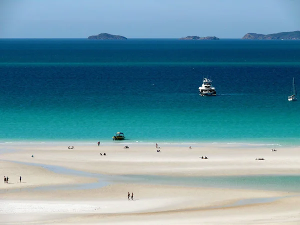 Whitehaven Sahili manzaralı WhitSunday Adaları, Avustralya
