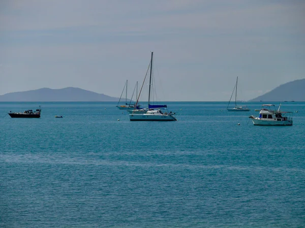 View Boats Moored Airlie Beach Tropical Australia — Stock Photo, Image