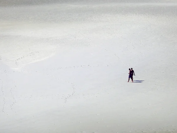 Pohled Lidi Procházející Whitehaven Beach Tropické Austrálii — Stock fotografie