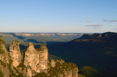Katoomba 'daki Echo Point' ten Mavi Dağların Manzarası