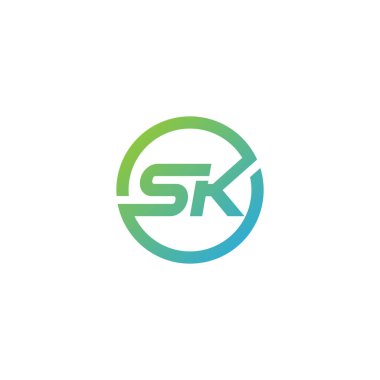 Güzel logo. Modern sk başlangıç logosu