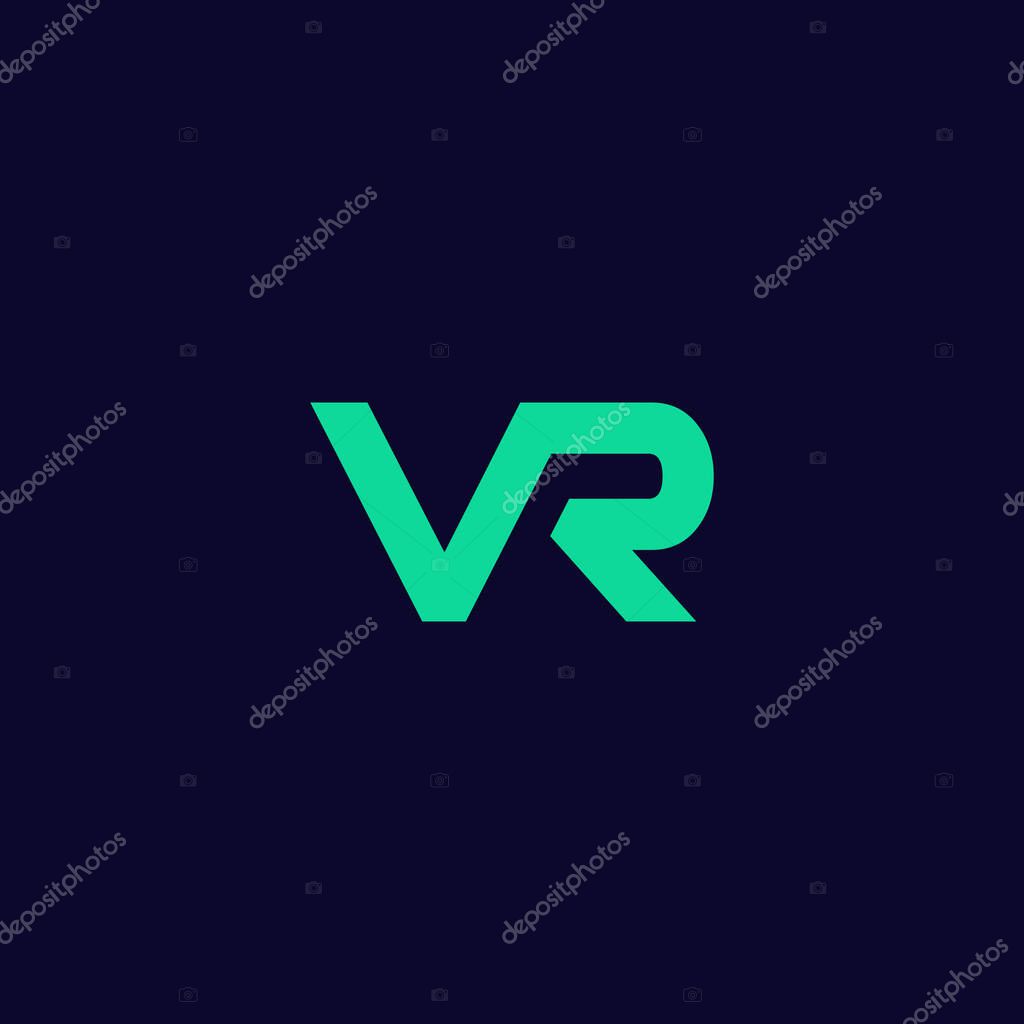 Letter vr logo, initial vr logo designs . modern abstract style