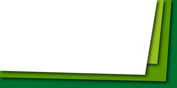Abstract Papier Gesneden Achtergrond Groen Papier Gesneden Achtergrond Vector Illustratie — Stockvector