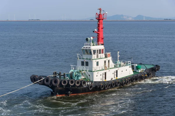 Incheon Dél Korea Augusztus Vontatóhajó Kikötés Közben Pusan Kikötőjében 2019 — Stock Fotó