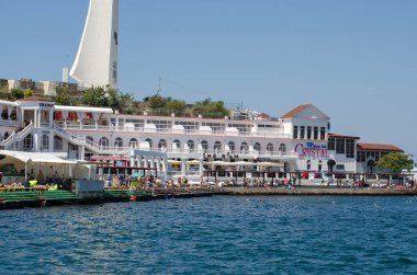 Sivastopol, Kırım - 23 Temmuz 2016 'da Sivastopol, Kırım' da sanat bölümü.