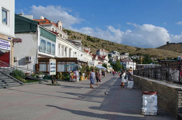 Balaklava Crimea Sierpnia Osada Poludniowo Zachodnim Brzegu Crimea Sierpnia 2017 — Zdjęcie stockowe