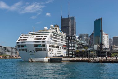 Sydney, Avustralya - 9 Ocak 2019 'da Sidney, Avustralya' da yolcu gemisi.