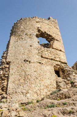 Chembalo 'nun kalıntıları - Balaklava bölgesindeki kale
