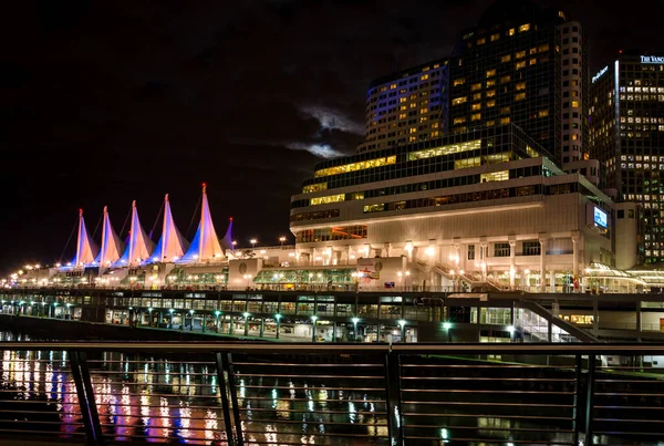Vancouver Canada Maart Uitzicht Vancouver Nachts Maart 2015 Vancouver Canada — Stockfoto