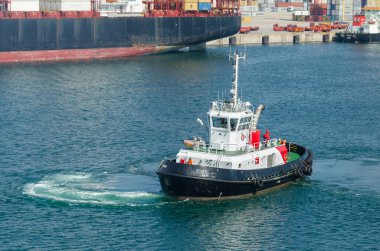 Port Elizabet, Güney Afrika - Şubat 02: Römorkör, 2 Şubat 2015 tarihinde Port Elizabet, Güney Afrika.