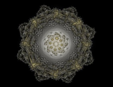 Konuyla ilgili soyut fraktal türlü nükleer ph parçacıkların