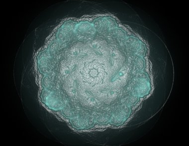 Konuyla ilgili soyut fraktal türlü nükleer ph parçacıkların