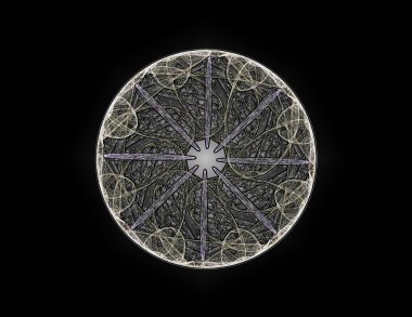 Konuyla ilgili soyut fraktal türlü nükleer ph parçacıkların