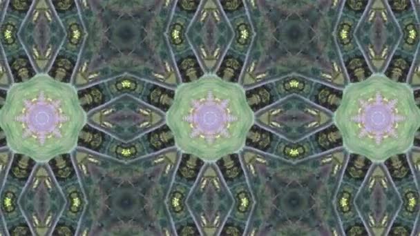 Mosaïque fractale géométrique kaléidoscopique  