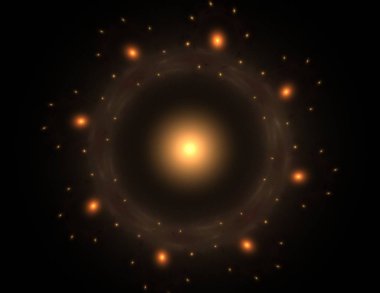 Uzay serisi geometrisini. Görsel olarak çekici zemin kavramsal Izgaralar eğrileri ve fraktal öğeleri öğesi olarak uygun yapılmış 