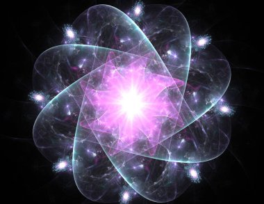 Dantelli renkli saat desen. Dijital fractal sanat tasarım. Kutsal semboller işaretler geometrisi soyut tasarım. 