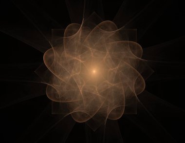 Uzay serisi geometrisini. Görsel olarak çekici zemin kavramsal Izgaralar eğrileri ve fraktal öğeleri öğesi olarak uygun yapılmış 