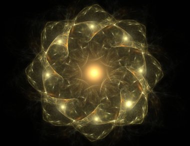 Uzay serisi geometrisini. Görsel olarak çekici zemin kavramsal Izgaralar eğrileri ve fraktal öğeleri öğesi olarak uygun yapılmış 