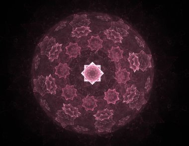 Dantelli renkli saat desen. Dijital fractal sanat tasarım. Kutsal semboller işaretler geometrisi soyut tasarım. 