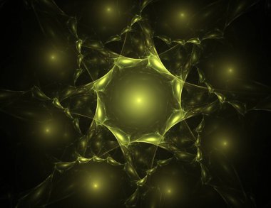 Uzay serisi geometrisini. Görsel olarak çekici zemin kavramsal Izgaralar eğrileri ve fraktal öğeleri öğesi olarak uygun yapılmış 