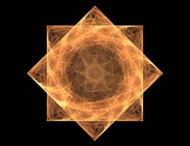 Dantelli renkli saat desen. Dijital fractal sanat tasarım. Kutsal semboller işaretler geometrisi soyut tasarım. 