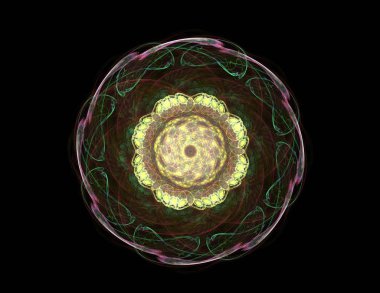 Uzay serisi geometrisini. Görsel olarak çekici zemin kavramsal Izgaralar eğrileri ve fraktal öğeleri öğesi olarak uygun yapılmış 